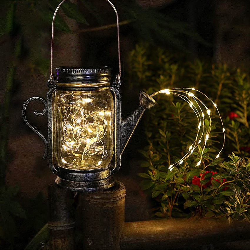 Solar Kreatives Feen-LED-Außenlicht aus mattiertem Glas