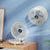 Tragbarer Wandventilator | Multifunktional, USB-Akku und flüsterleise für Zuhause, Büro und den Außenbereich | Karnz
