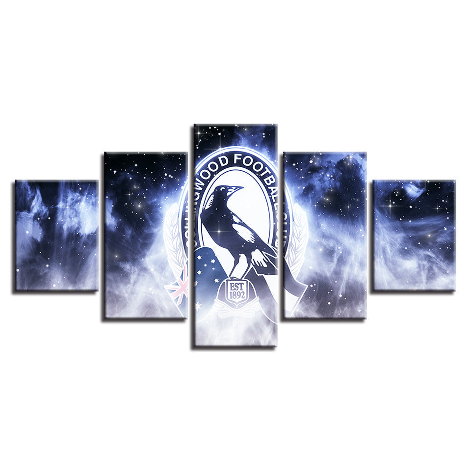 Collingwood Football Club 5 Stück - Leinwand Wandkunst Gemälde