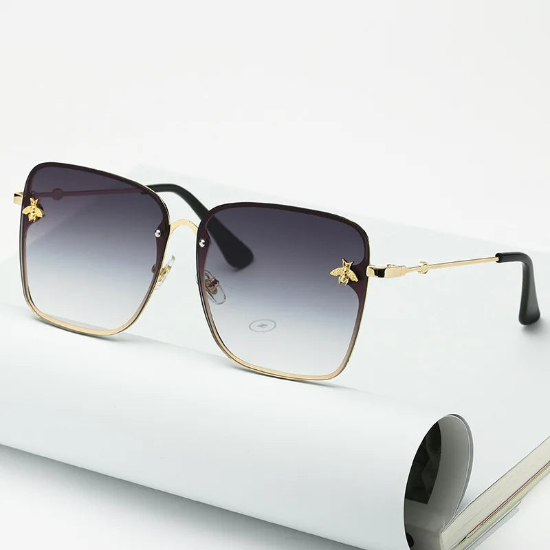 Charlotte Sonnenbrille | Übergroß & Rahmenlos | Karnz