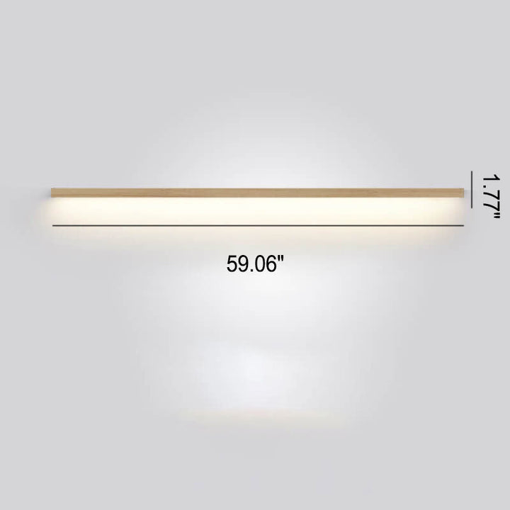 ZenBeam Japanische LED-Wandleuchte | Massivholzdesign | Modernes Akzentlicht
