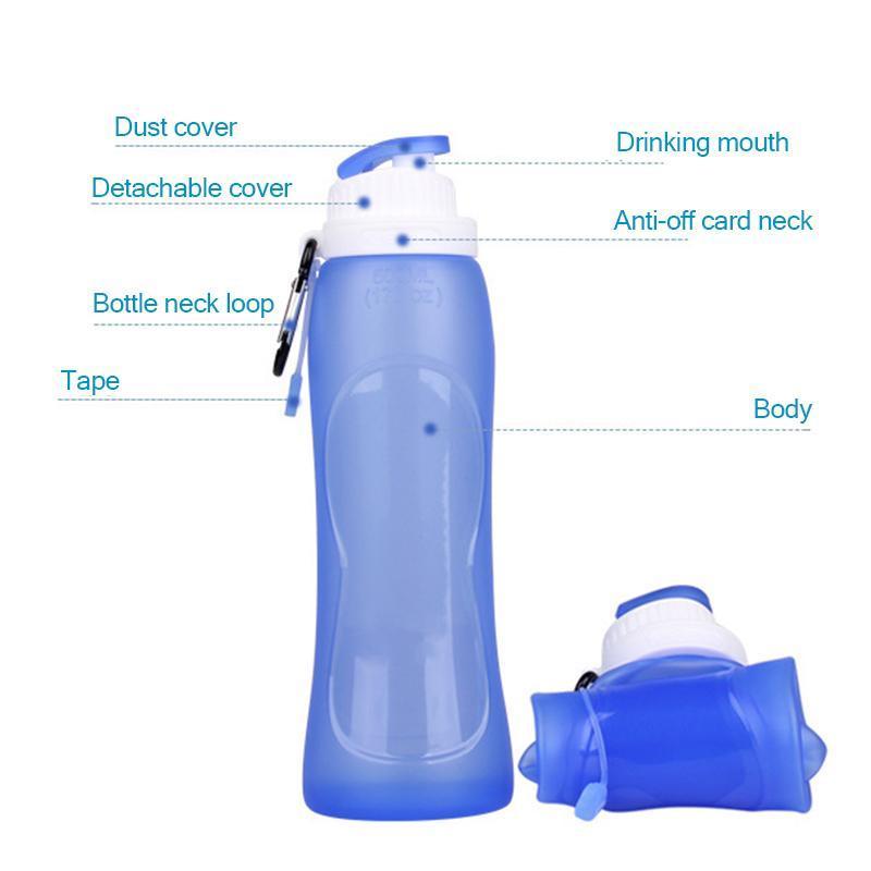 Falzbare Silikon-Wasserflasche | Karnz