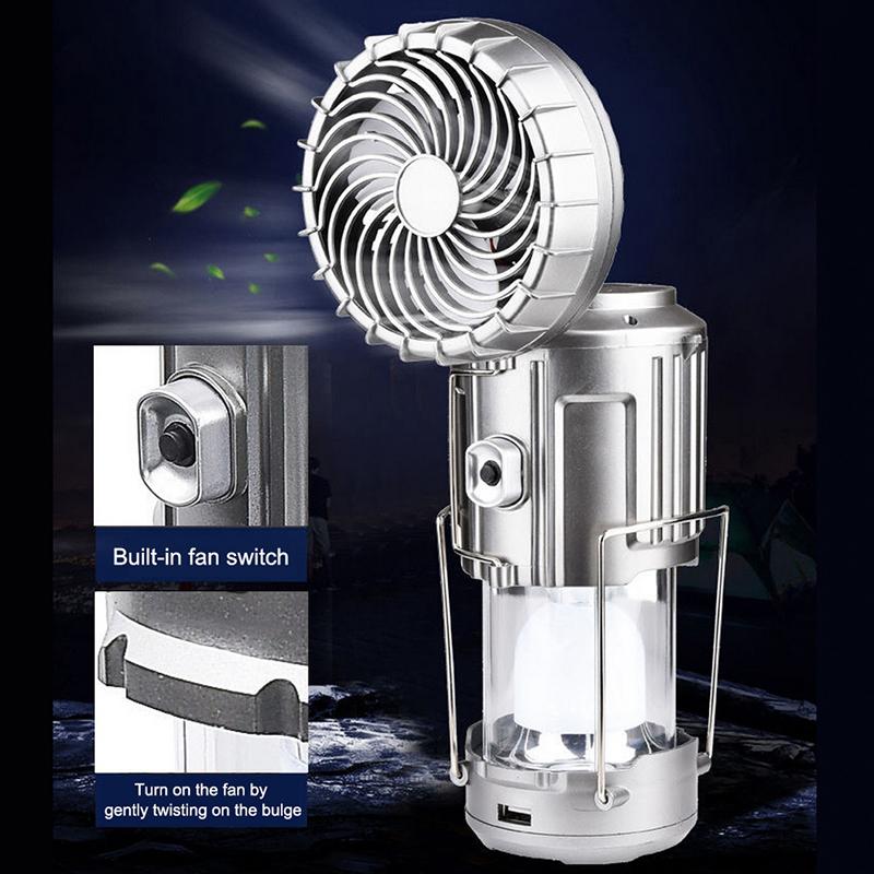 Outdoor LED Camping Licht mit Ventilator | Karnz