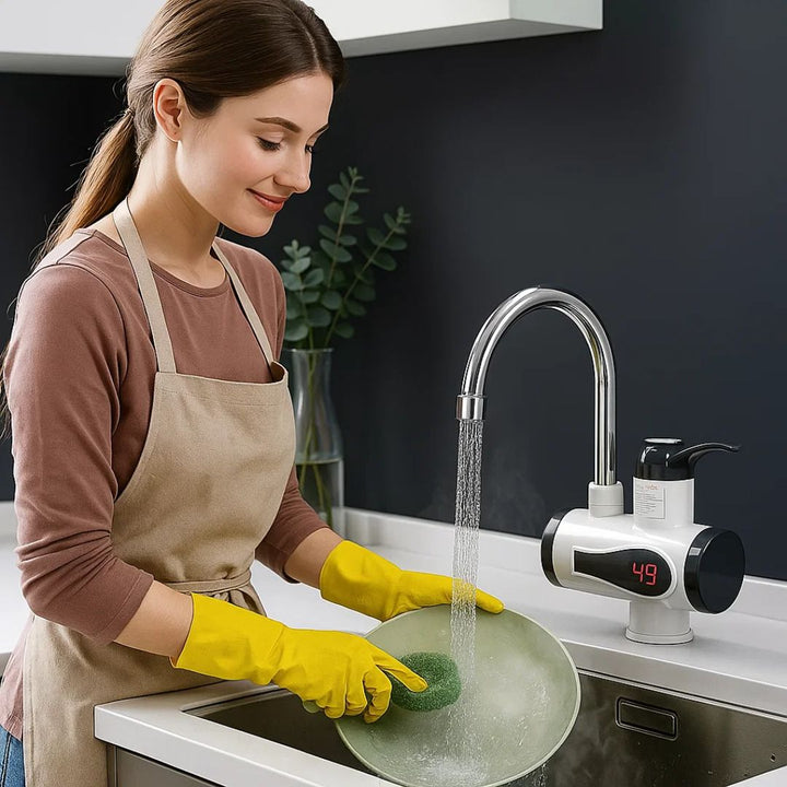 AquaSwift | Instant Hot Water Tap – Tankless Design – Kompakte energieeffiziente Einheit – Ideal für Küchen und Badezimmer Karnz
