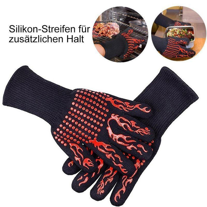 Bequee professionelle Grillhandschuhe hitzebeständige Handschuhe - 1 Paar | Karnz