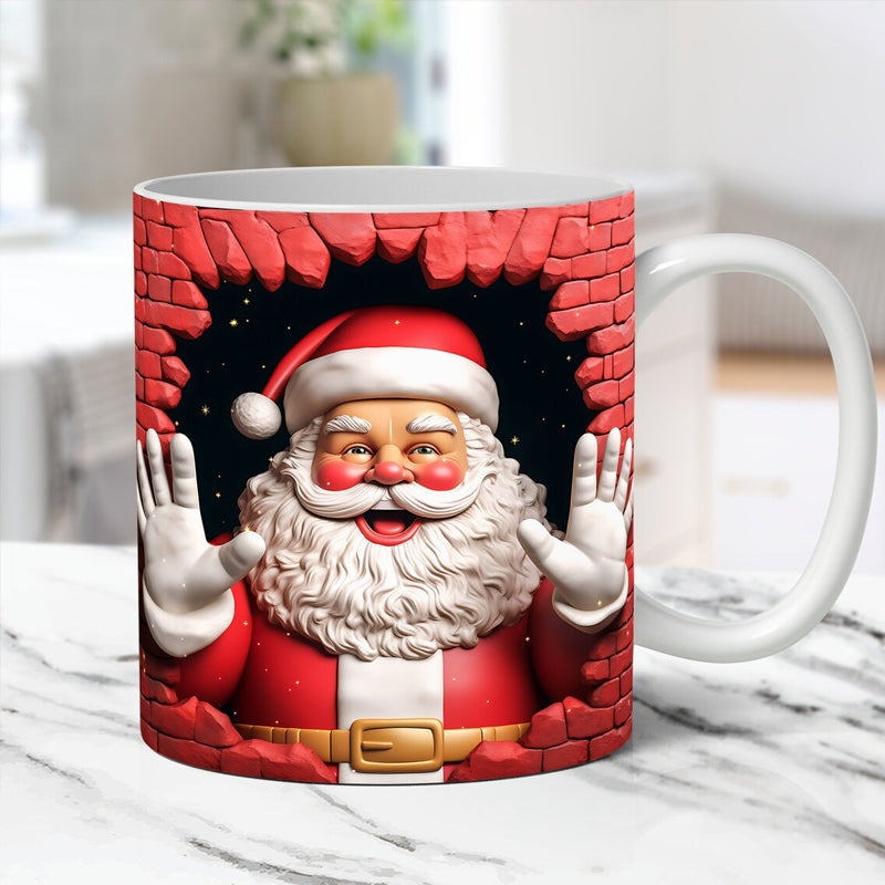 3D Weihnachten Aufgeblasene Tassenhülle | Karnz