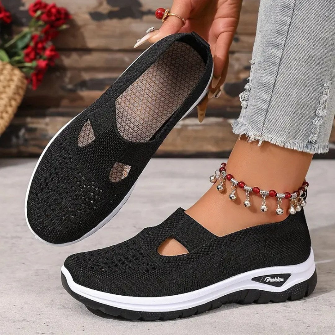 Vellora – Damen Mesh Slip-On Komfort Sneaker
