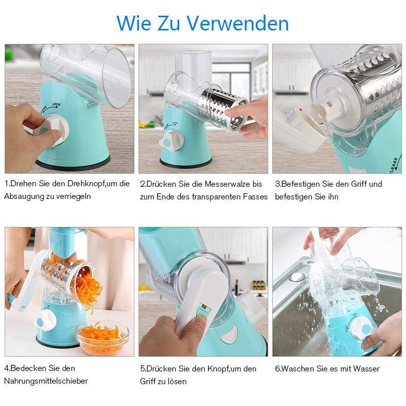 Multifunktionaler handgekurbelter Gemüseschneider | Karnz
