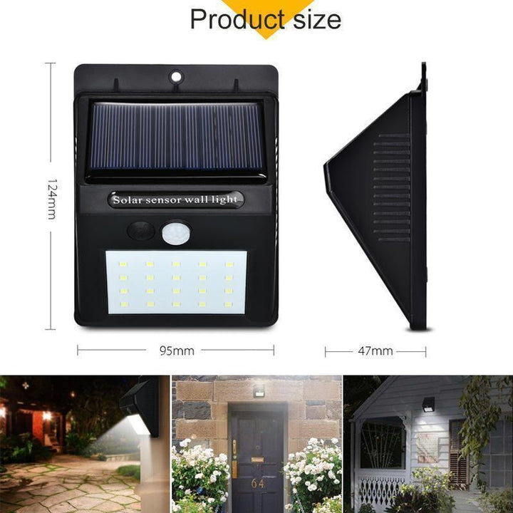 Sandsberg | Solar-LED-Wandleuchte | Bewegungsmelder, Extra Hell