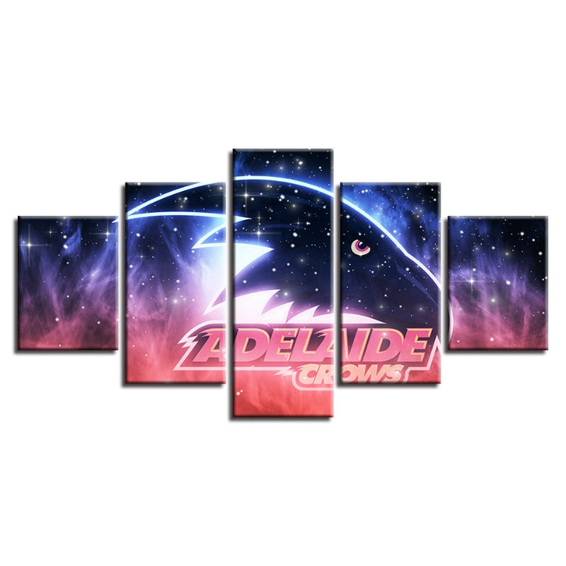Adelaide Crows Galaxy 5-Teilig - Leinwand Wandkunst Gemälde
