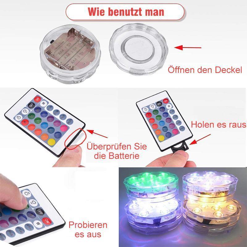 Karnz | LED-Tauchlicht mit Fernbedienung für den Pool