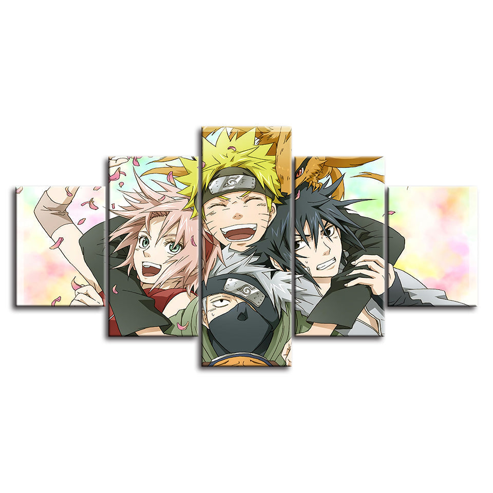 Anime Friends - Leinwand Wandkunst Malerei