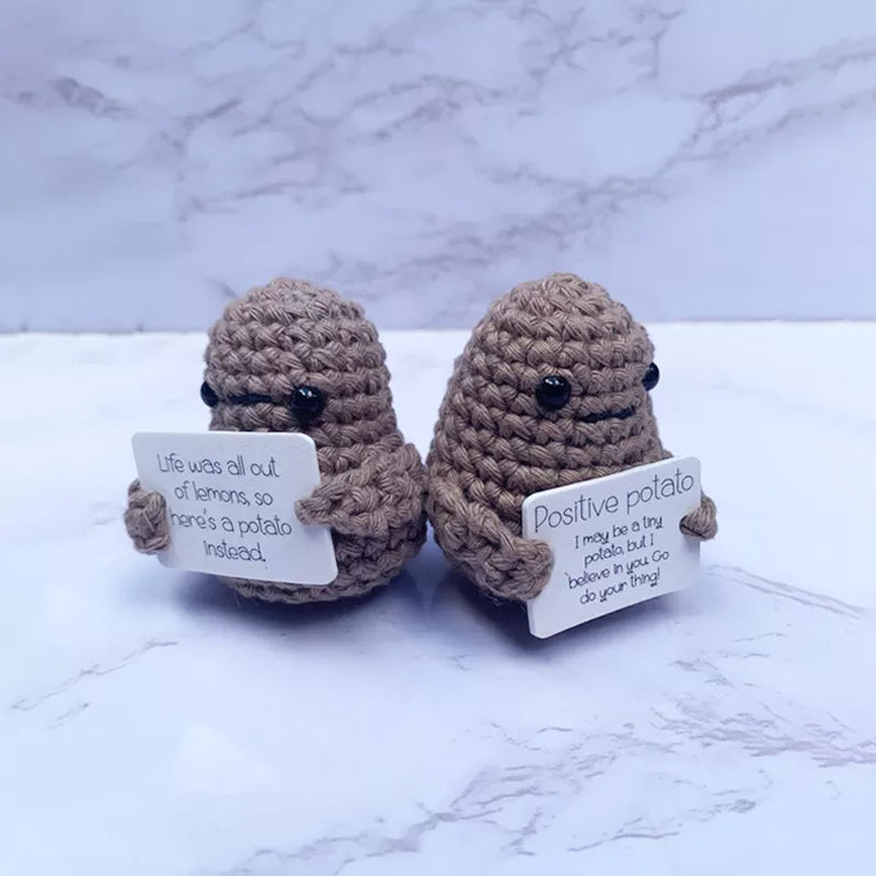 Lustiges Geschenk Gestrickte Positive Kartoffelschale