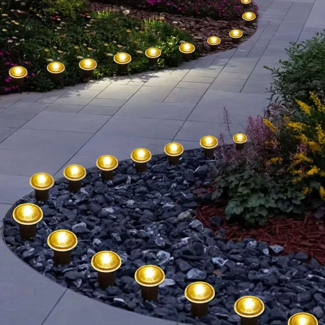 LumaTerra – 15er-Pack Solar-Gartenweglichter