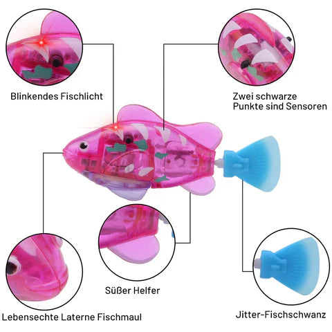 Elektronischer Schwimmfisch mit LED-Licht Karnz