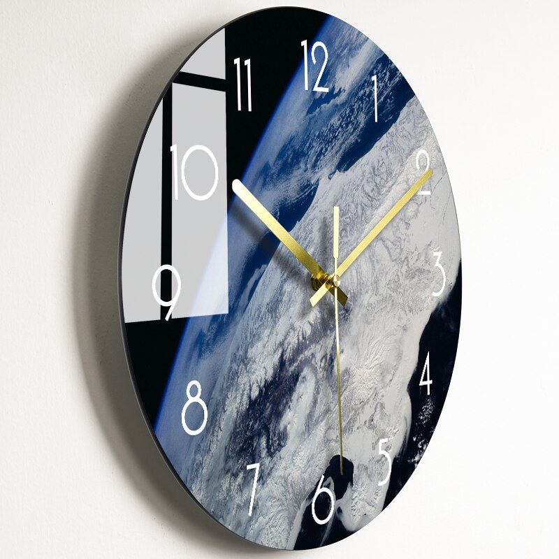 Moderne GlassArt Wanduhr – Künstlerische Uhr mit hochwertigem Glas in 7 Designs, erhältlich in 2 Größen