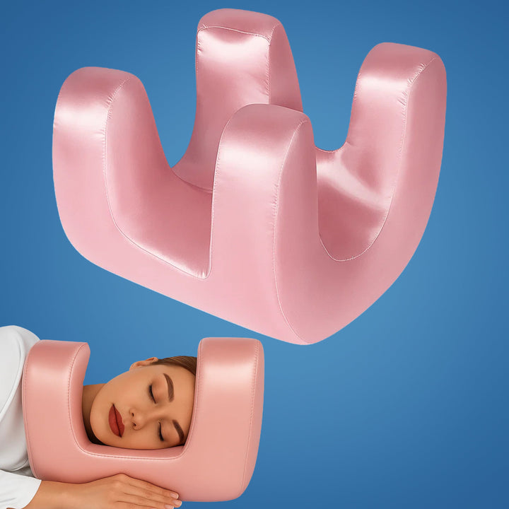 DermSleep | Antifalten-Schönheitspillow – Frischer Memory-Schaum – Ergonomische Kontur – Hautpflegeunterstützung – Seiten- und Rückenschläfer Karnz