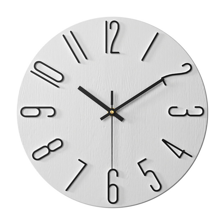 Designer-Wanduhr für das Wohnzimmer mit schlichter Form und Stil
