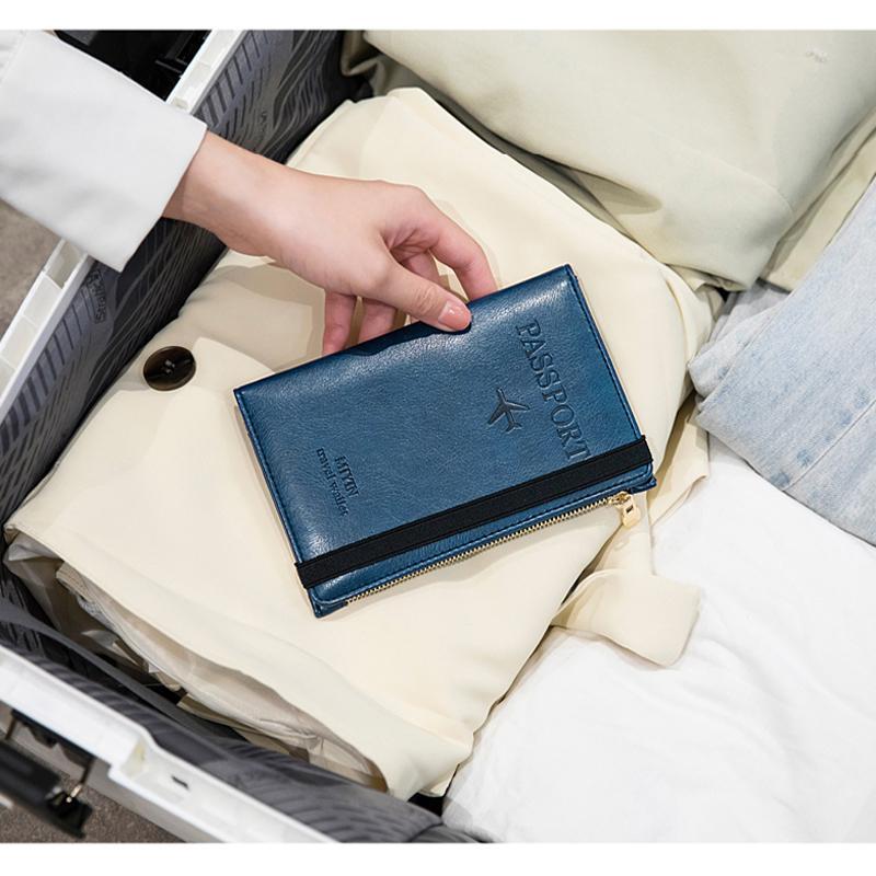 Herren Reisepass-Geldbörse aus Leder mit RFID-Blockierung | Karnz