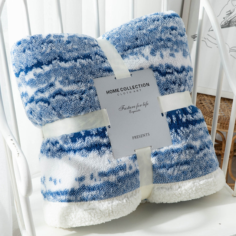 Seraphina Samt-Sherpa-Decke
