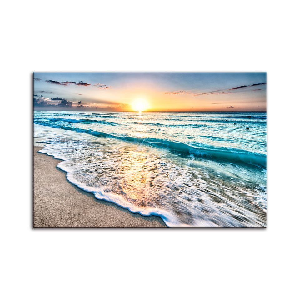 Sonniger Strand in Florida – Leinwandbild