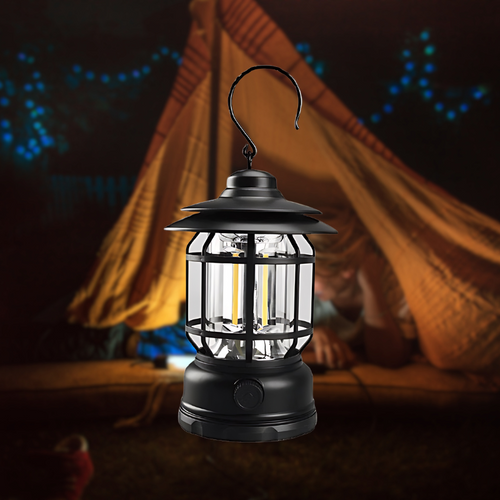 Retro-Style Smart Tragbare Lampe für Innen- & Außenbereich Charm