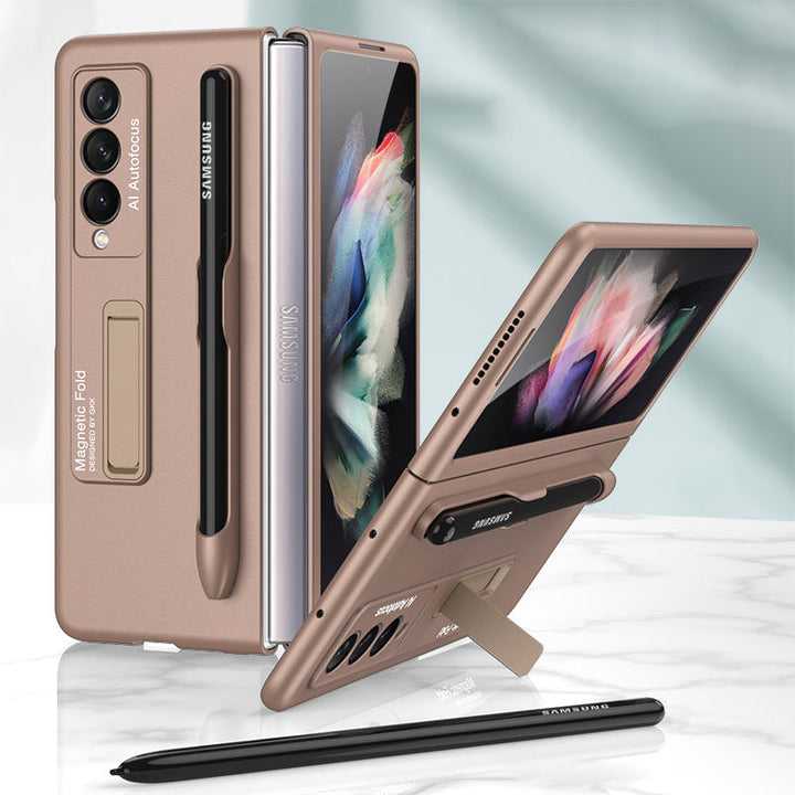 Modische Schutzhülle mit Ständer und Stiftfach für Samsung Galaxy Z Fold 3