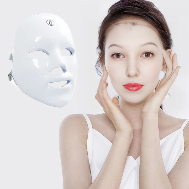 GlowSkin Pro LED-Lichttherapie-Maske | Stimuiert Kollagen - Reduziert Falten - Verbessert die Hautstruktur - Lindert Rötungen Névosa