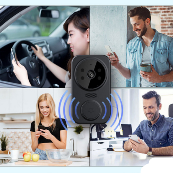 Noctiq Smart WLAN Video-Türgong - HD-Kamera, Nachtsicht, Bewegungssensor | Karnz