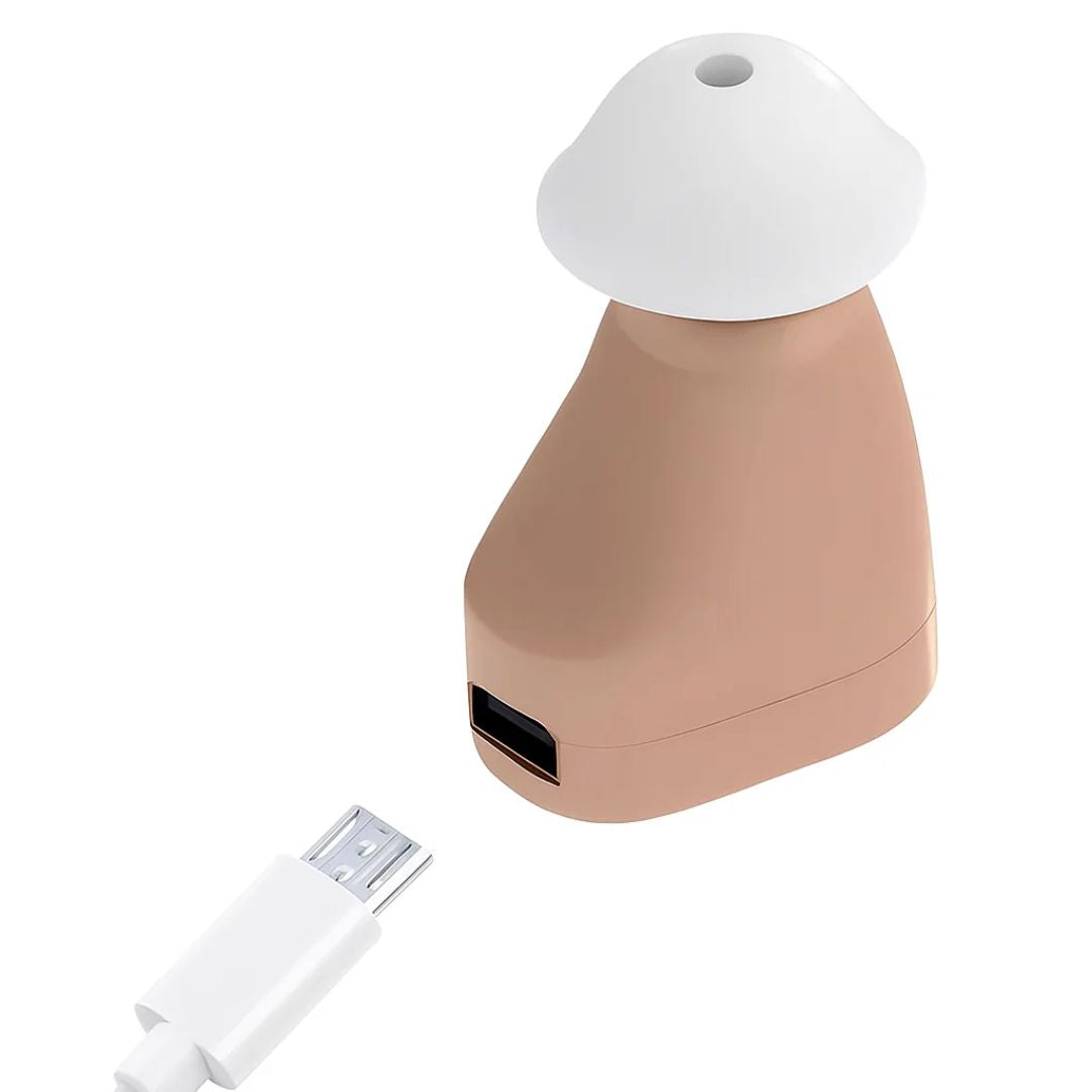 ClearHear | Wiederaufladbarer ITE-Hörverstärker – Geräuschreduzierung – Ergonomische In-Ear-Passung – Klareres Sprechen für Senioren im täglichen Gebrauch Karnz