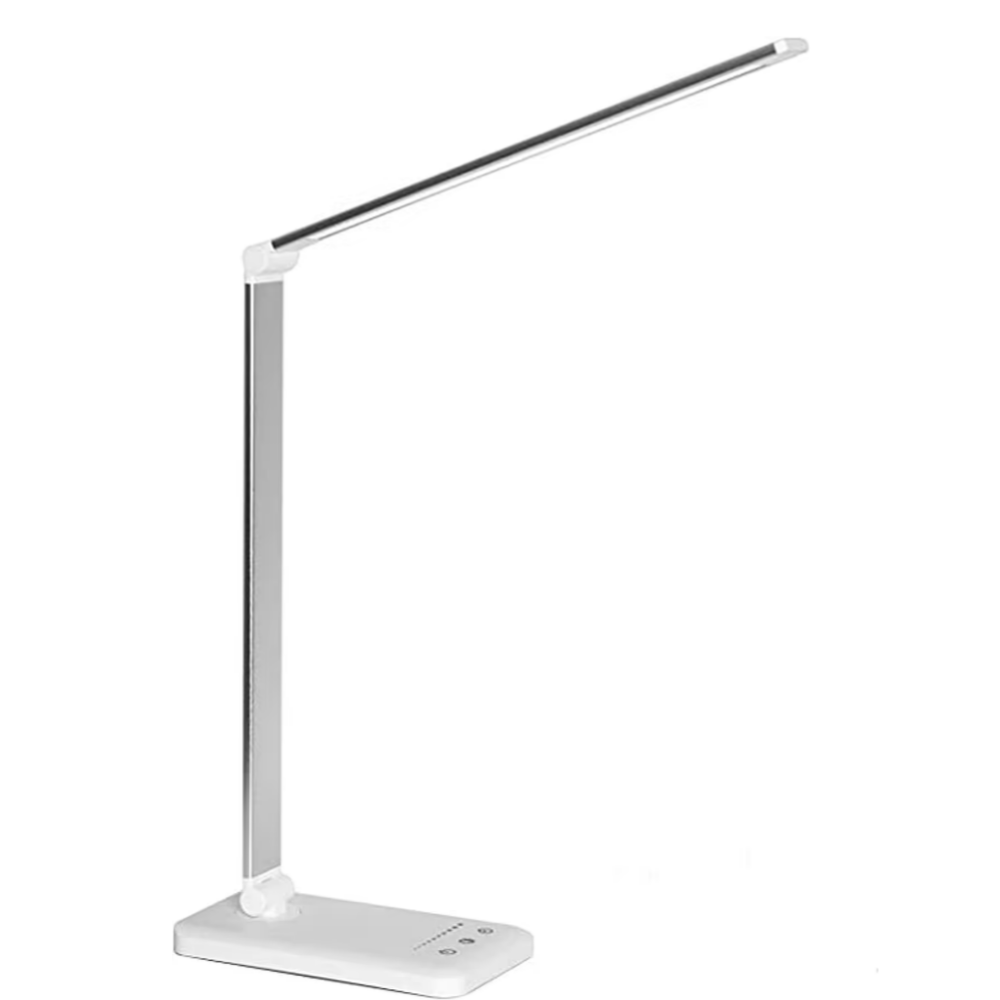 LED-Tae-Lampe mit USB-Ladeanschluss – 5 Lichteinstellungen und Dimmae-Helligkeitsregelung für Schreibtisch und Leselampe