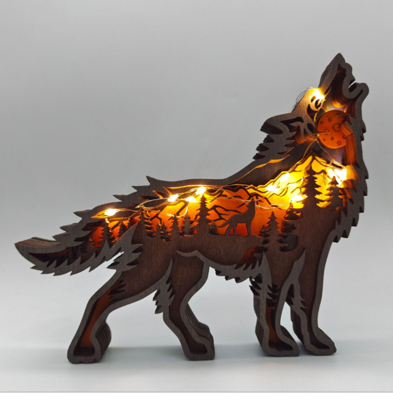 3D Kreatives Holz Tier Schnitzerei Handwerksgeschenk | Karnz