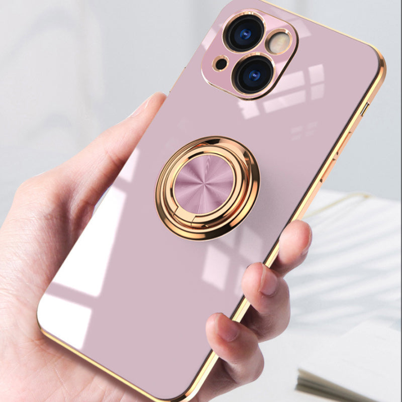 Plattiertes iPhone-Case mit Ring | Karnz