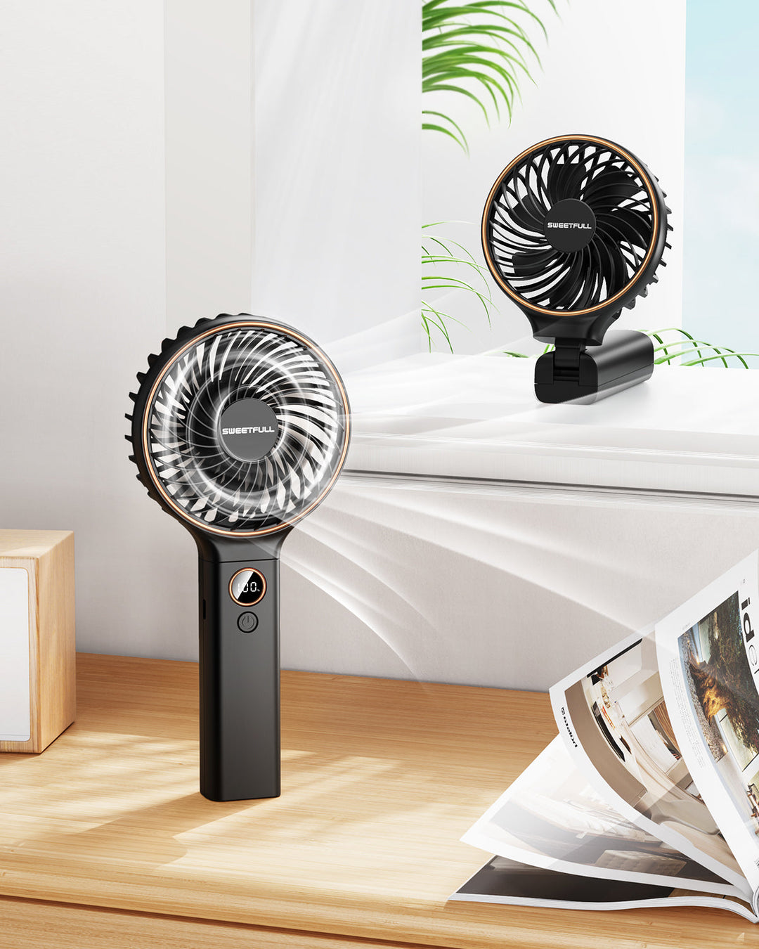 Handventilator, Tragbarer Ventilator 5000mAh | Karnz