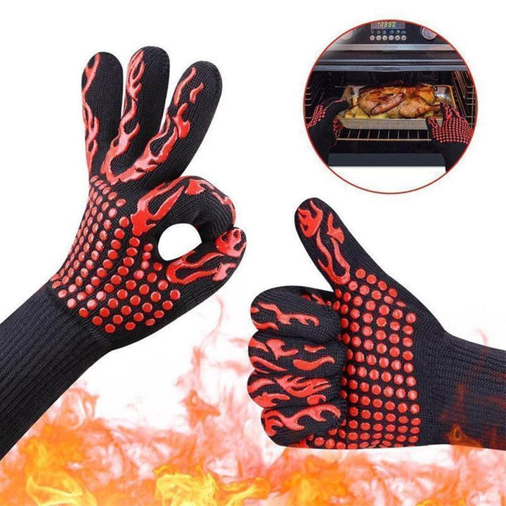 Bequee professionelle Grillhandschuhe hitzebeständige Handschuhe - 1 Paar | Karnz