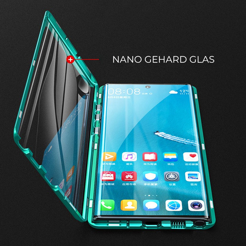 Sandsberg gehärtetes Glas Doppelseitige Handyhülle für Samsung