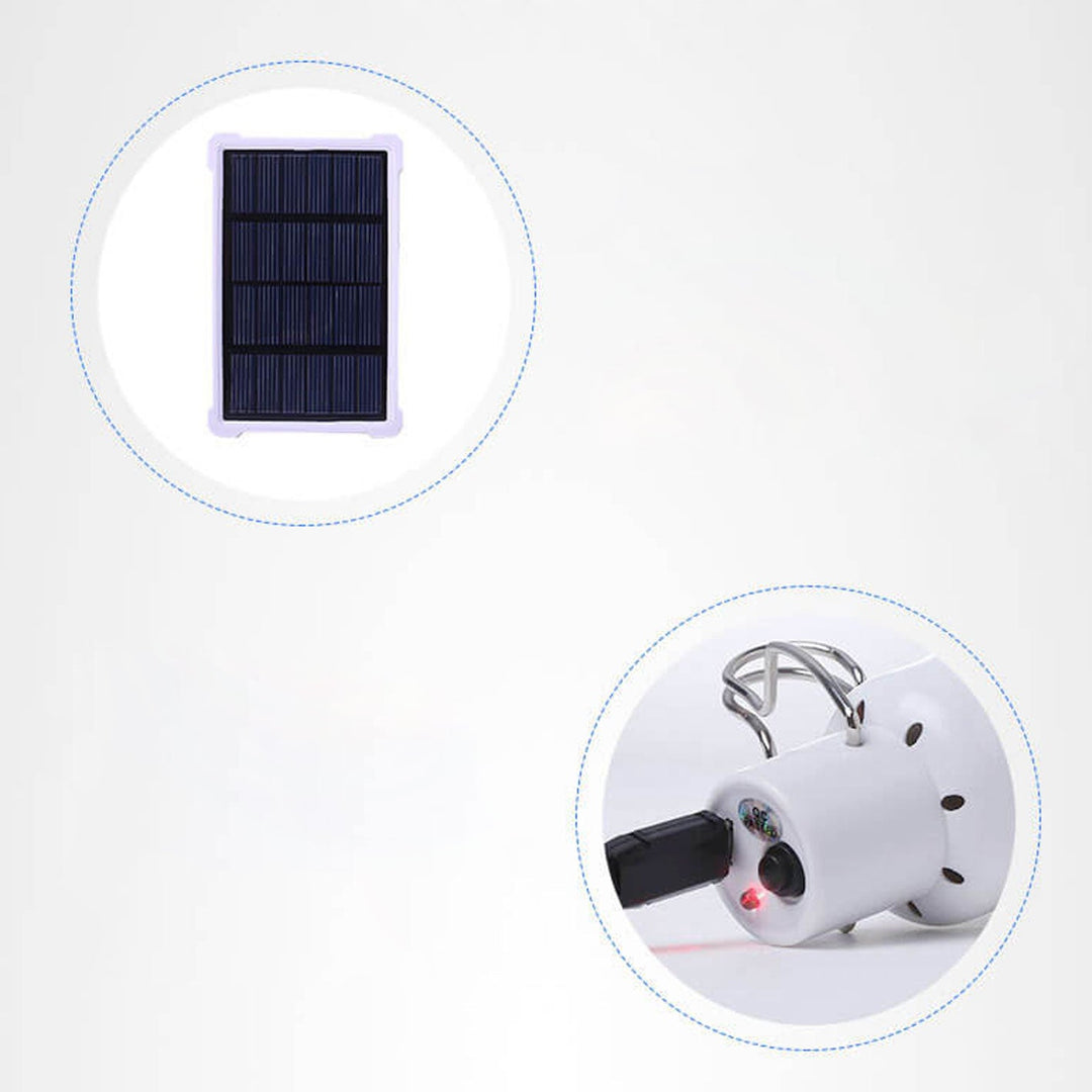 Handy Zelt Notfall Solar USB Lade LED Outdoor Licht | Karnz