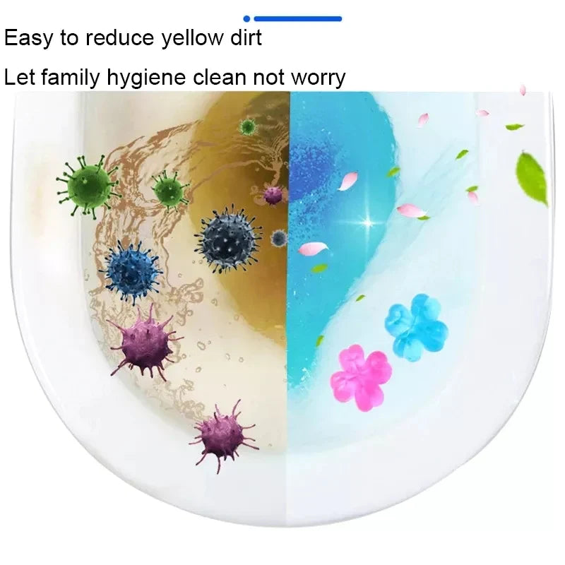 Toilettengelhänger Reiniger Gel Blumenstempel Karnz