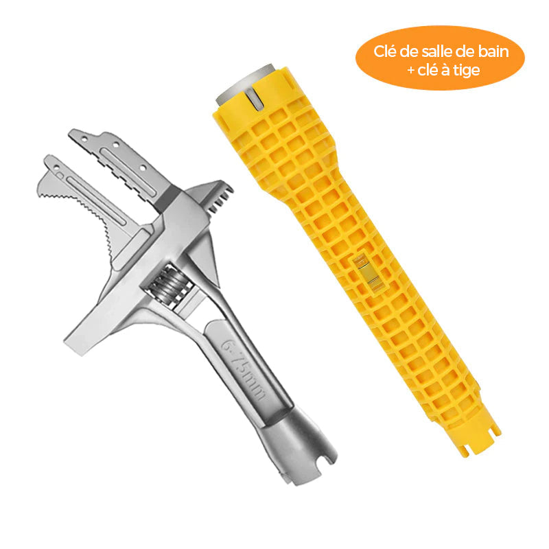 Multifunctional bathroom key tool | Karnz