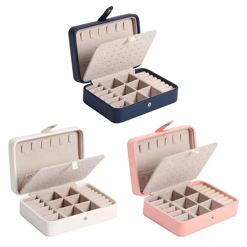 Leder Mini Schmuckbox Doppelschicht Karnz