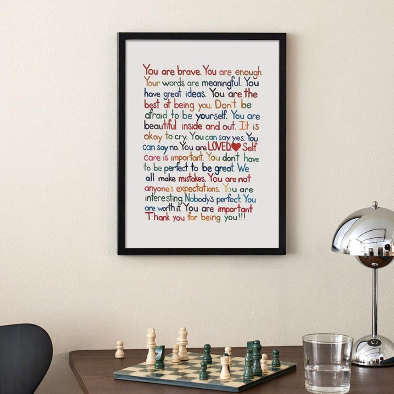 Je gebogen – Inspirierende Poster, Leinwandgemälde, Wanddekoration