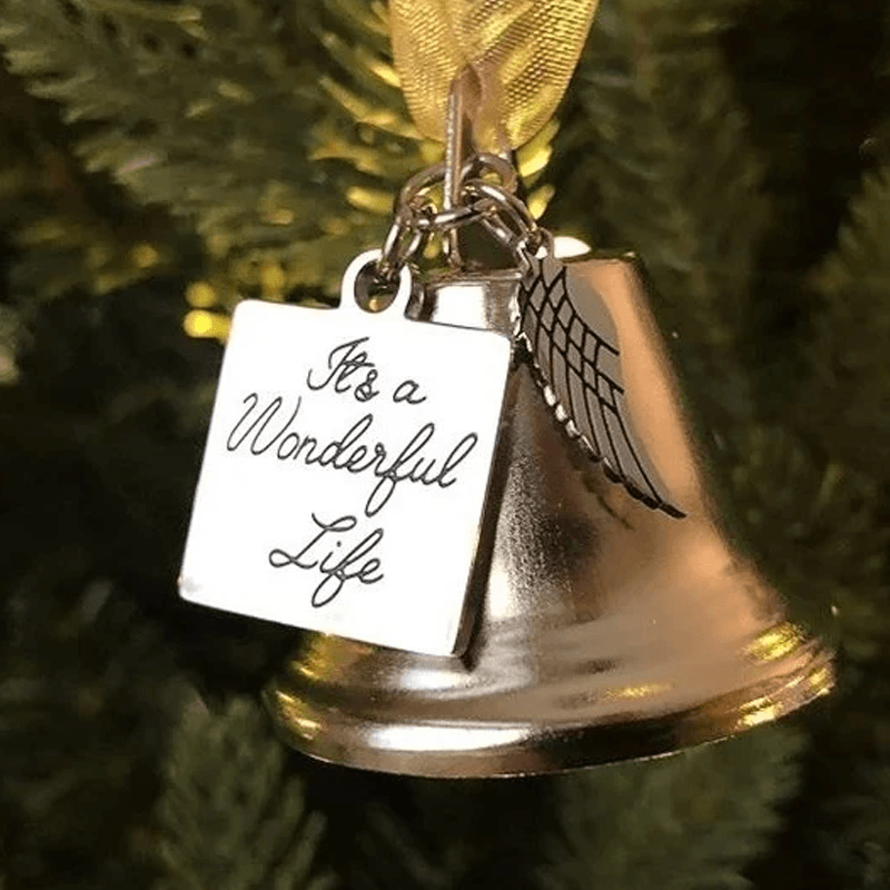 Weihnachtsbaum-Gedenkornamente Engel Flügel Glocken-Anhänger Hängedekoration | Karnz