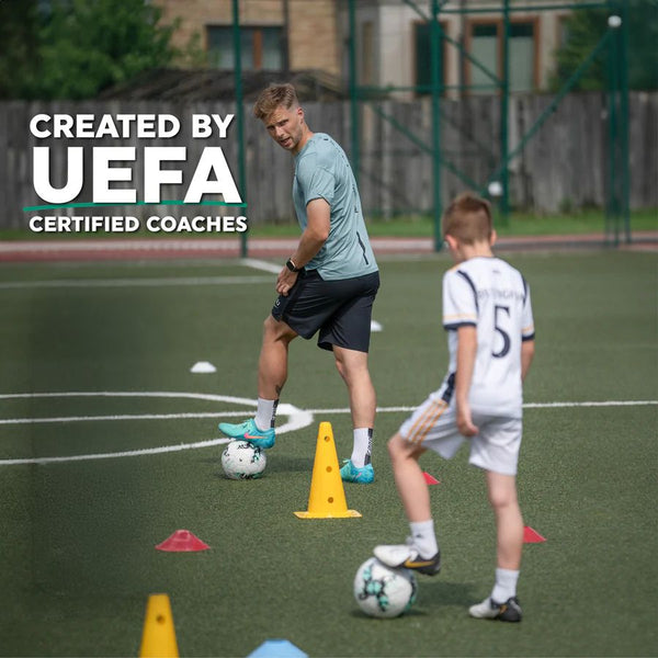 Sandsberg | Fußball-Trainingsmatte | Profi-Übungen mit Videoprogramm | Grün