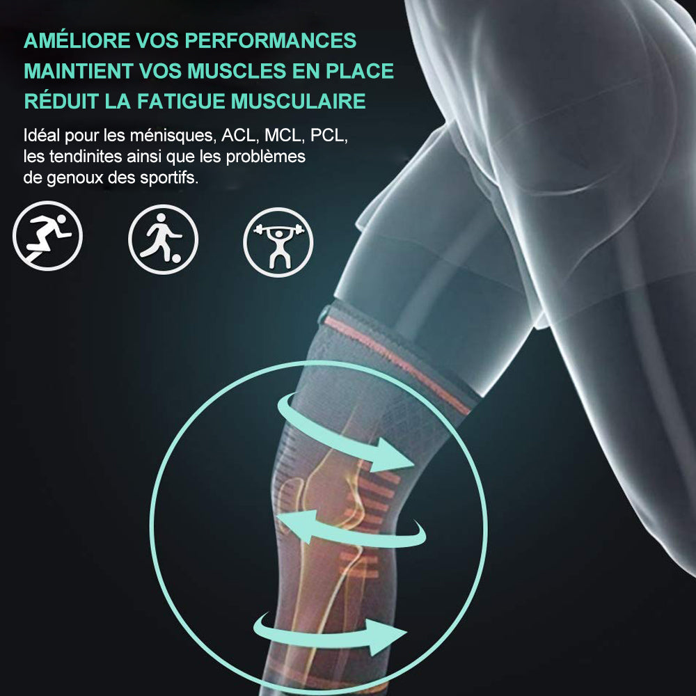 Elastische Kniebandage mit Kompressionseffekt | Karnz