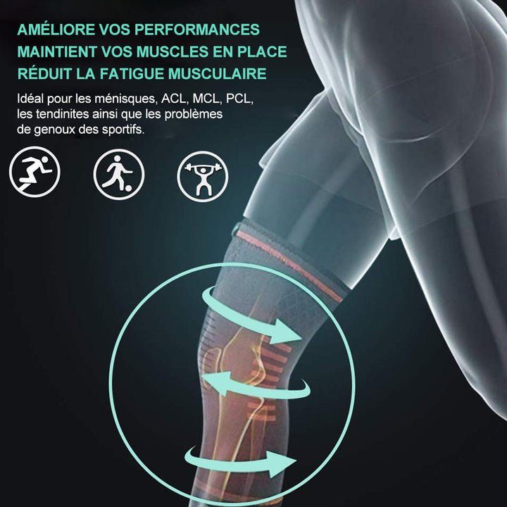 Elastische Kniebandage mit Kompressionseffekt | Karnz