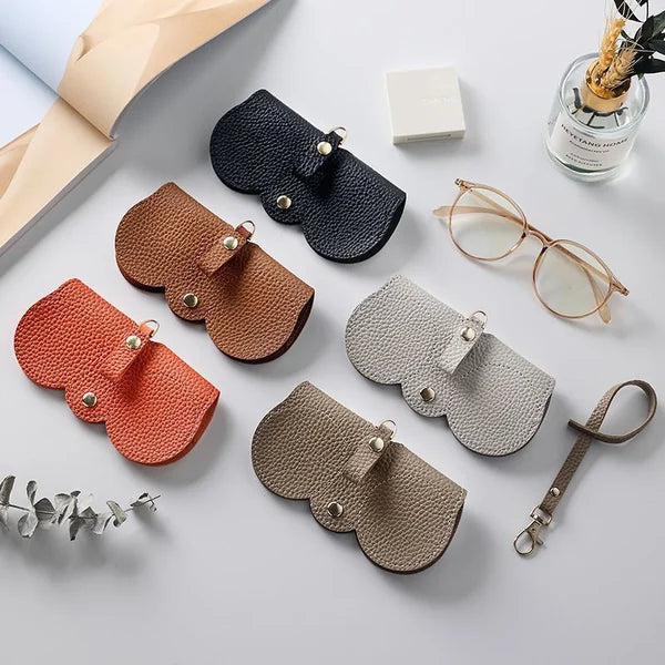 Weiche Leder-Sonnenbrillen-Tasche
