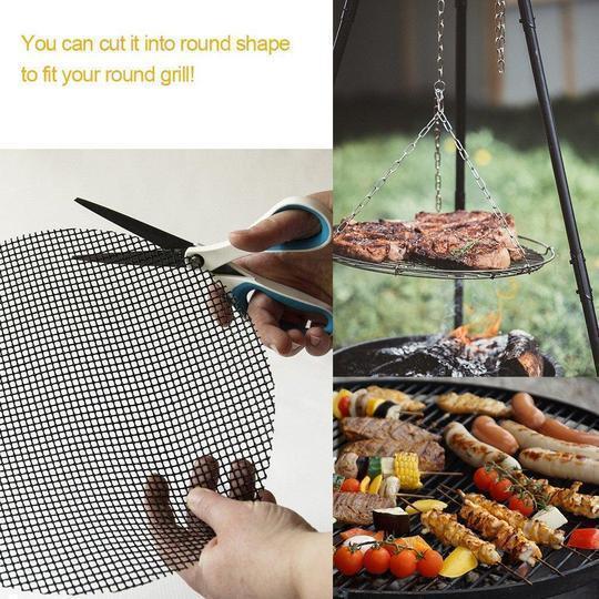 Teflon Antihaft BBQ Grill Mesh Matte für Wiederverwendbare Reinigung | Karnz