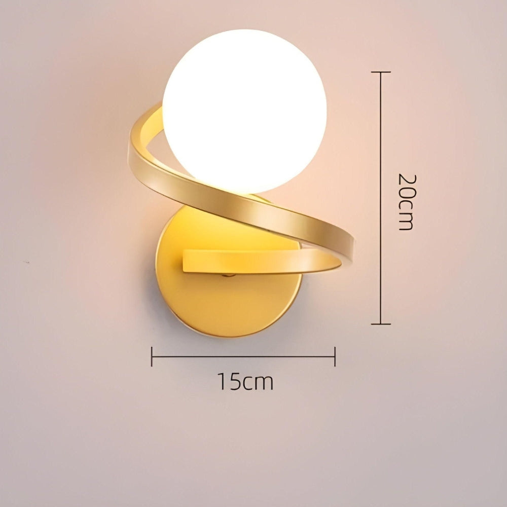 Spiral LED Wandleuchte mit modernem Design Karnz