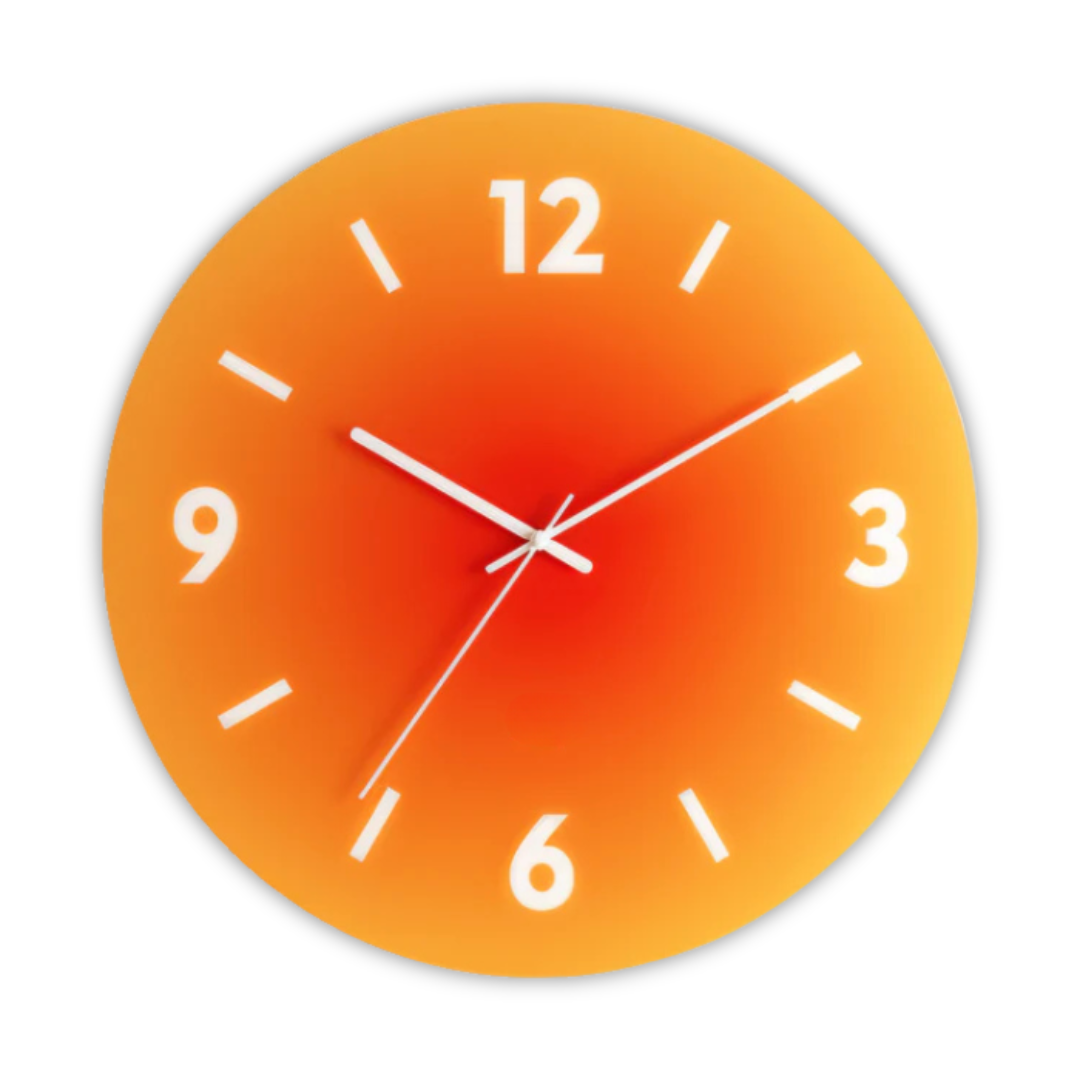 Karnz | Design Glas Wanduhr