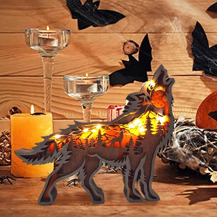 3D Hohle Holz Waldtier Ornament | Karnz